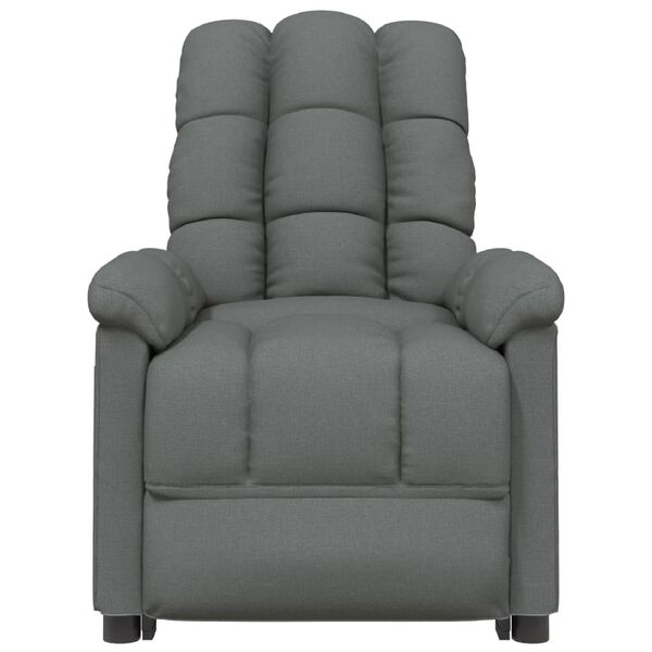vidaXL Electric Massage Chair Dark Grey Fabric