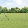 vidaXL Fence Post Other 26 pcs Green 3.2 x 3.2 x 150 cm Steel