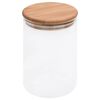 vidaXL Storage Glass Jars with Bamboo Lid 4 pcs 800 ml