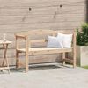 vidaXL Outdoor Bench Natural 119 x 44 x 76 cm Solid Pine Wood