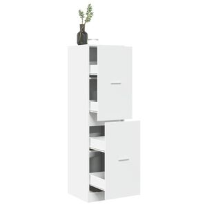 vidaXL Apothecary Cabinet White 40x41x144,5 cm Engineered Wood