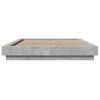 vidaXL Bed Frame without Mattress Concrete Grey 135x190 cm Double
