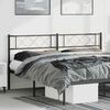 vidaXL Metal Replace Headboard Black 180 cm