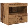 vidaXL Bedside Cabinet Old Wood 50 x 40 x 45 cm Engineered Wood