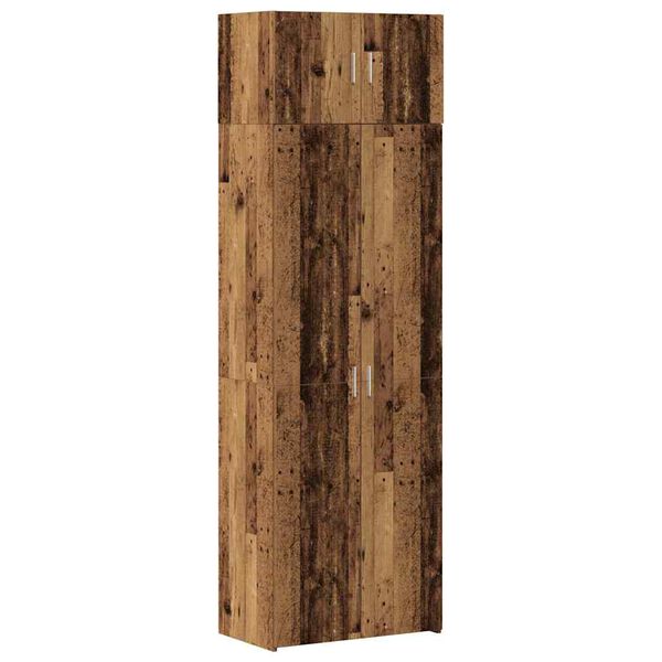 vidaXL Storage Cabinet 3 pcs Old Wood