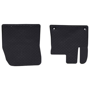 vidaXL Car Mat 2 pcs Black Rubber