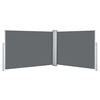 vidaXL Retractable Side Awning Anthracite 120x1000 cm