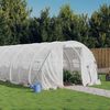 vidaXL Greenhouse with Steel Frame White 30 m&sup2; 10x3x2 m