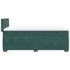 vidaXL Box Spring Bed with Mattress Dark Green 90x190 cm Velvet