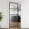 vidaXL Home Door 93 x 201.5 x 3.5 cm Aluminium and Tempered Glass