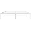 vidaXL Metal Bed Frame without Mattress White 150x200cm