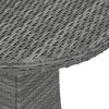 vidaXL Garden Table Grey 70x70x73 cm Poly Rattan