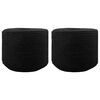 vidaXL Cotton Twine 2 pcs 2 mm 100 m Black 100% Cotton
