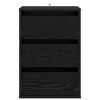 vidaXL Drawer Cabinet Black Oak 41 x 40 x 58 cm Engineered Wood
