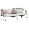 vidaXL Pull-out Sofa Bed Frame without Mattress Black Metal 90x200 cm