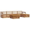 vidaXL Outdoor Sofa Set 6 pcs Natural Solid Acacia Wood