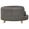 vidaXL Dog Sofa Grey 69x69x36 cm Plush