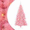 vidaXL Christmas Tree with LED Light Pink 180 cm PVC and Steel