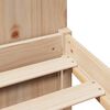 vidaXL Bookcase Bed without Mattress 135x190cm Solid Wood Pine