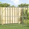 vidaXL Dog Kennel with Storage Silver 2 x 2 x 2 m Steel