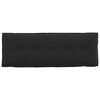 vidaXL Back Pillow Black 140 x 50 cm Corduroy Fabric