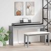 vidaXL Keyboard Stand Grey Sonoma 130 x 32 x 64 cm Engineered Wood