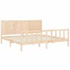 vidaXL Bed Frame without Mattress 200x200 cm Solid Wood Pine
