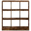 vidaXL Bookcase Smoked Oak 102x32x108 cm Engineered Wood