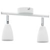 vidaXL Ceiling Spotlight with Spotlights White 25.5 x 8 x 16 cm Metal