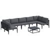 vidaXL Garden Sofa Set 8 pcs Anthracite Steel