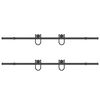 vidaXL Sliding Door Hardware Kit 400 cm Steel Black