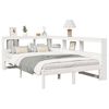 vidaXL Bookcase Bed without Mattress White 120x200 cm Solid Wood Pine