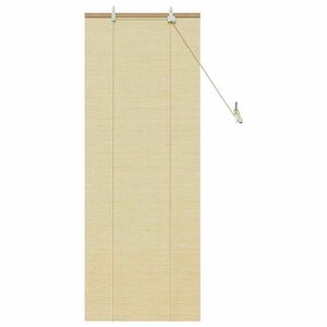 vidaXL Roller Blind with Curtains Manual Nature 60 x 160 cm Bamboo