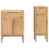vidaXL Bathroom Furniture Set 2 pcs Wax Brown Solid Pine Wood
