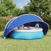 vidaXL Pool Dome Folding Manual Blue 472 x 460 x 229 cm
