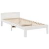 vidaXL Bed Frame without Mattress White 90x200 cm Solid Wood Pine