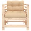 vidaXL Garden Chairs with Cushions 2 pcs Solid Wood Pine