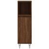 vidaXL Bathroom Cabinet Brown Oak 30x30x100 cm Engineered Wood