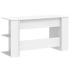 vidaXL Desk White 140x50x75 cm Engineered Wood