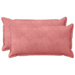 vidaXL Cushion with Pillow HOUTEN 2 pcs Pink Velvet