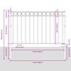 vidaXL Fence Element Assen Grey 170 x 200 cm Steel