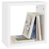 vidaXL Wall Cube Shelves 2 pcs White and Sonoma Oak 30x15x30 cm