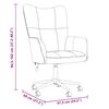 vidaXL Relaxing Chair with Wheel Light Grey 69 x 61.5 x 102 cm Velvet