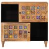 vidaXL Sideboard with Storage Natural 80 x 33 x 75 cm Solid Mango Wood