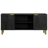 vidaXL TV Cabinet Black 105x33x46 cm Engineered Wood
