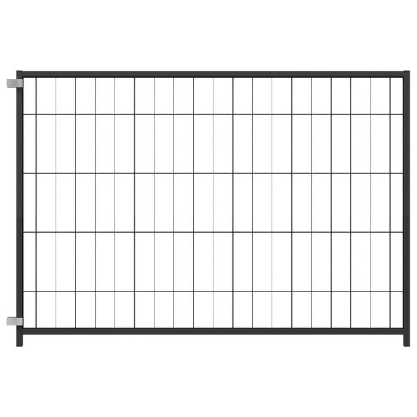 vidaXL Dog Kennel Black 300 x 100 x 70 cm Steel