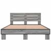 vidaXL Bed Frame without Mattress Grey Sonoma 135x190 cm Double