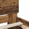 vidaXL Bed Frame with Headboard Old Wood 200 x 200 cm Engineered Wood