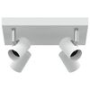 vidaXL Ceiling Spotlight with Spotlights White 26 x 26 x 11.5 cm Metal