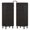 vidaXL Highboard Black 40x33x110 cm Solid Wood Mango